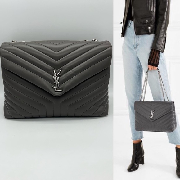 Authentic Yves Saint Laurent large Lou Lou chain bag - Picture 4 of 17